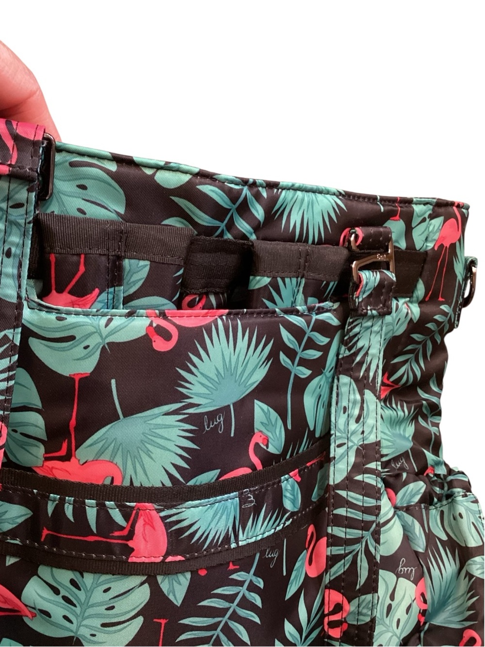 Lug Ace 2 Convertible Travel Tote in Flamingo Black - Picture 3 of 15
